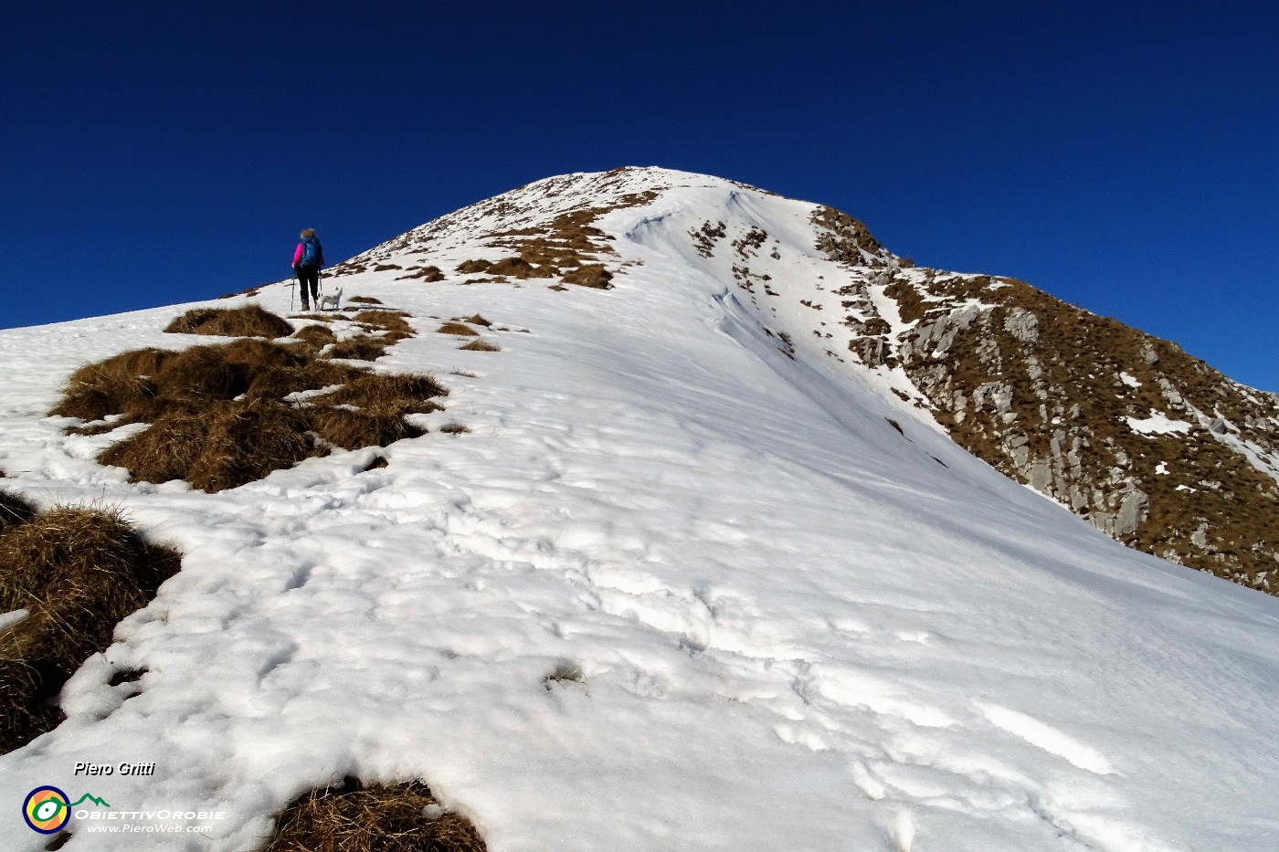 50 Saliamo seguendo pochi paletti segnavia, pestando neve e tracciando percorso .JPG